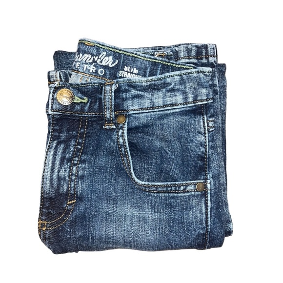 Wrangler Retro Boys Slim Straight Jeans with Adjustable Waist - Boy’s Size 12 - Picture 6 of 10